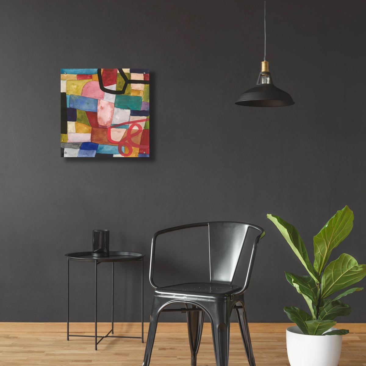 Freeway 6 by Cheryl Warrick - 24x24 acrylic wall art in a room
