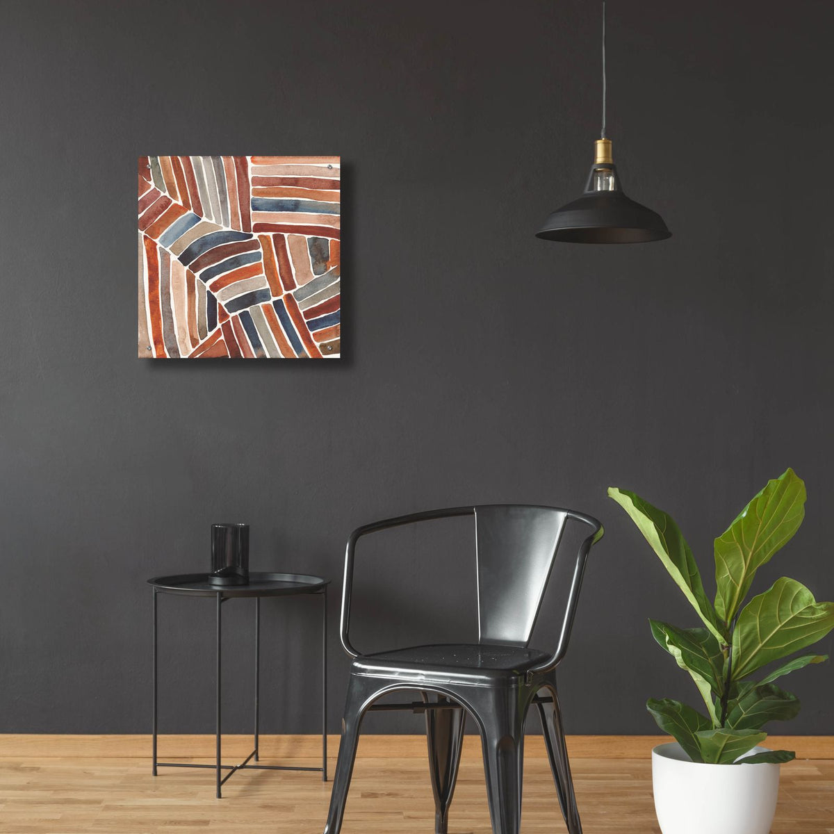 Furrow 2 by Cheryl Warrick - 24x24 acrylic wall art in a room