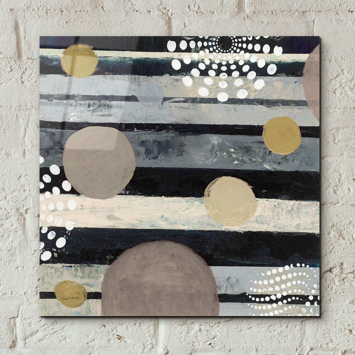 Harmony 2 Archroma by Cheryl Warrick - 12x12 acrylic wall art in a room