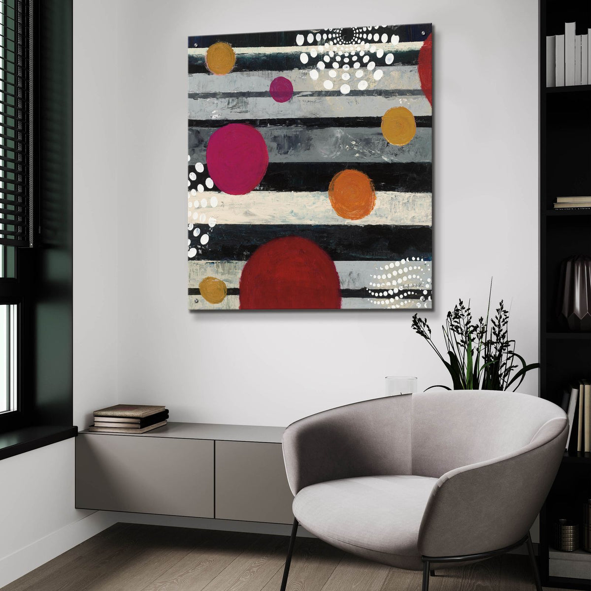 Harmony 2 by Cheryl Warrick - 36x36 acrylic wall art in a room