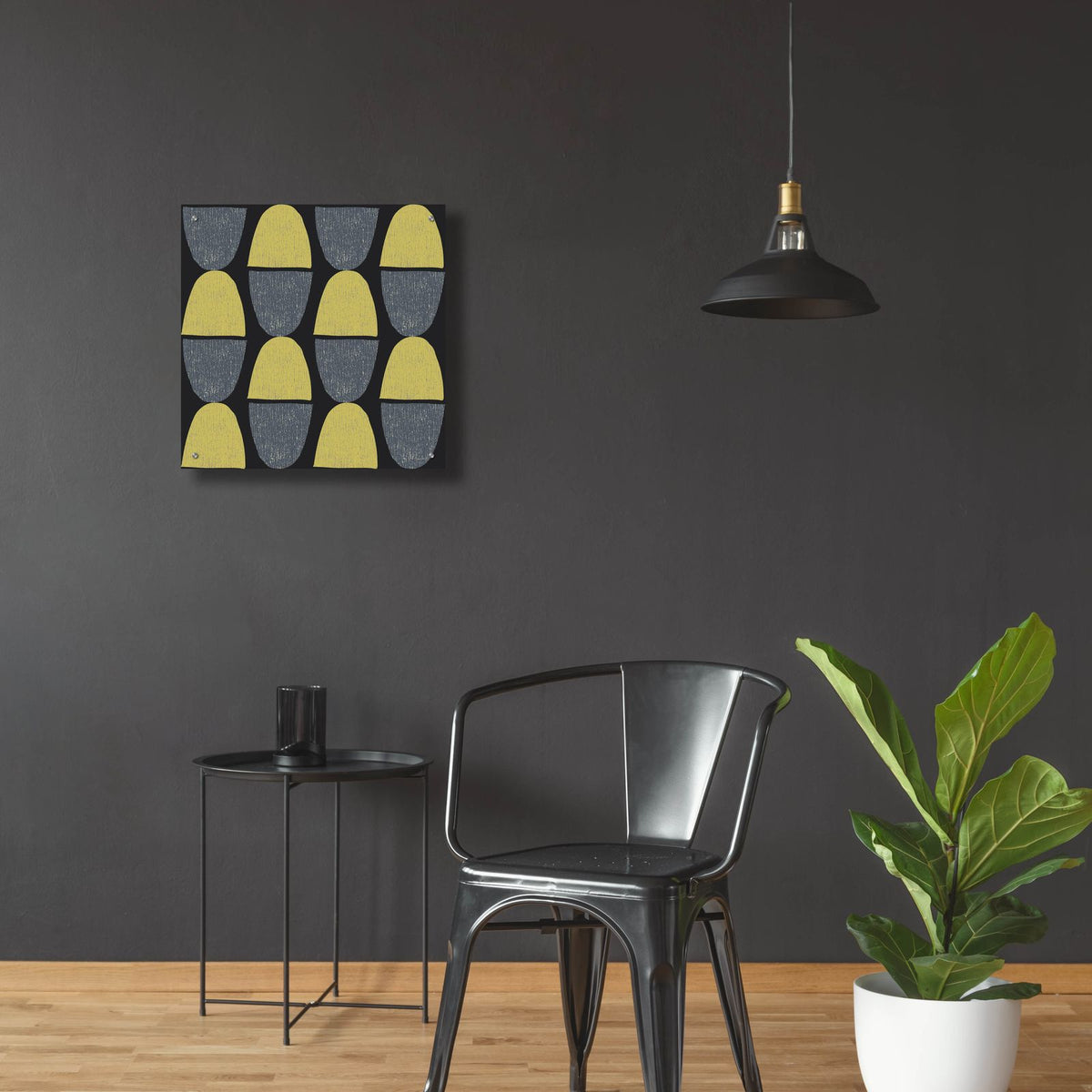 High Noon Meetup by Cheryl Warrick - 24x24 acrylic wall art in a room