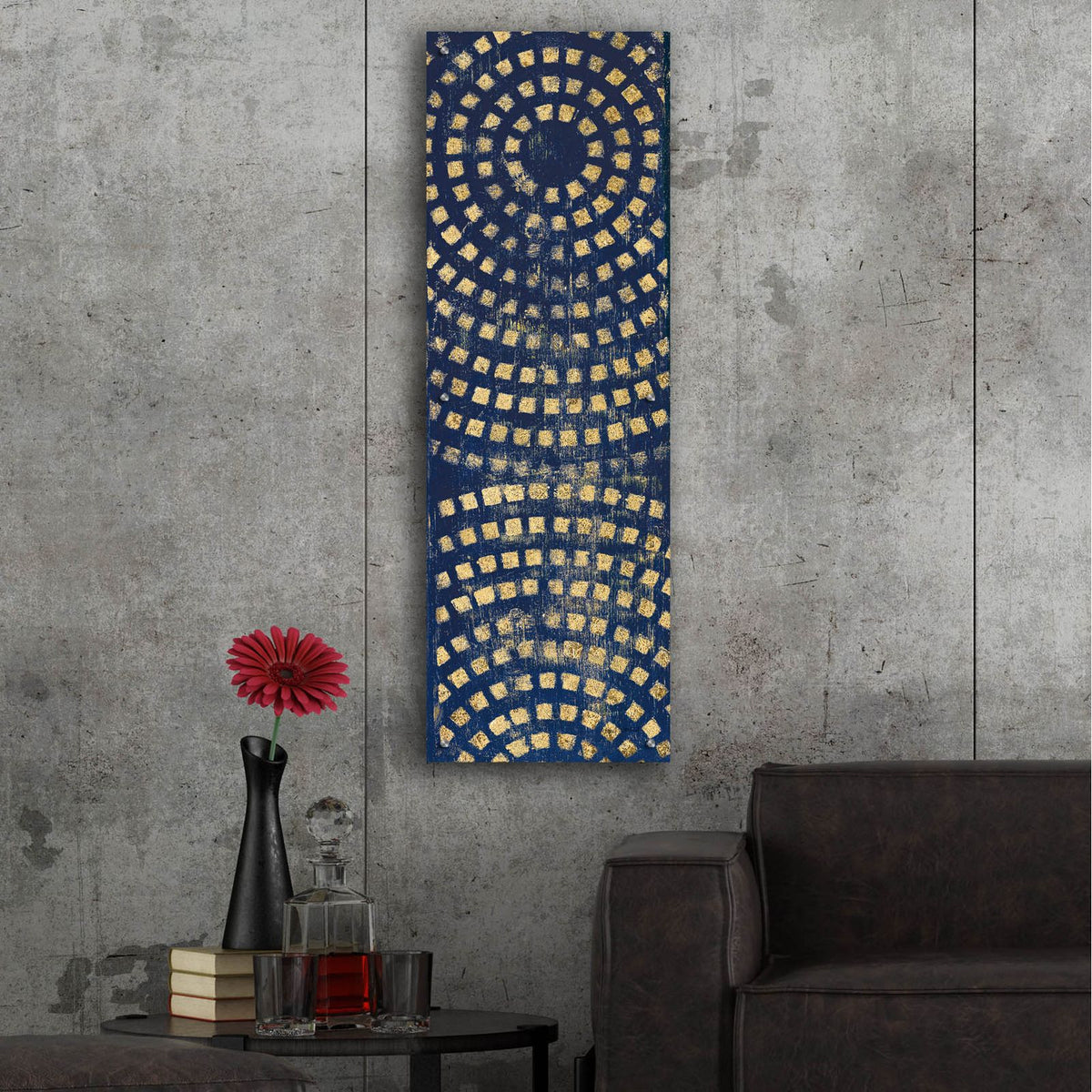 Juxtapose 2 Panel 1 by Cheryl Warrick - 16x48 acrylic wall art in a room