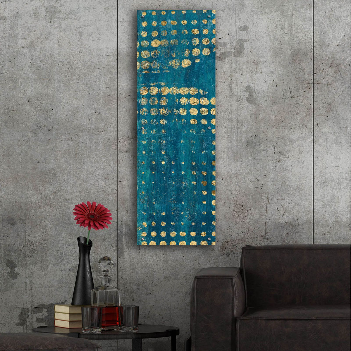 Juxtapose 2 Panel 2 by Cheryl Warrick - 16x48 acrylic wall art in a room