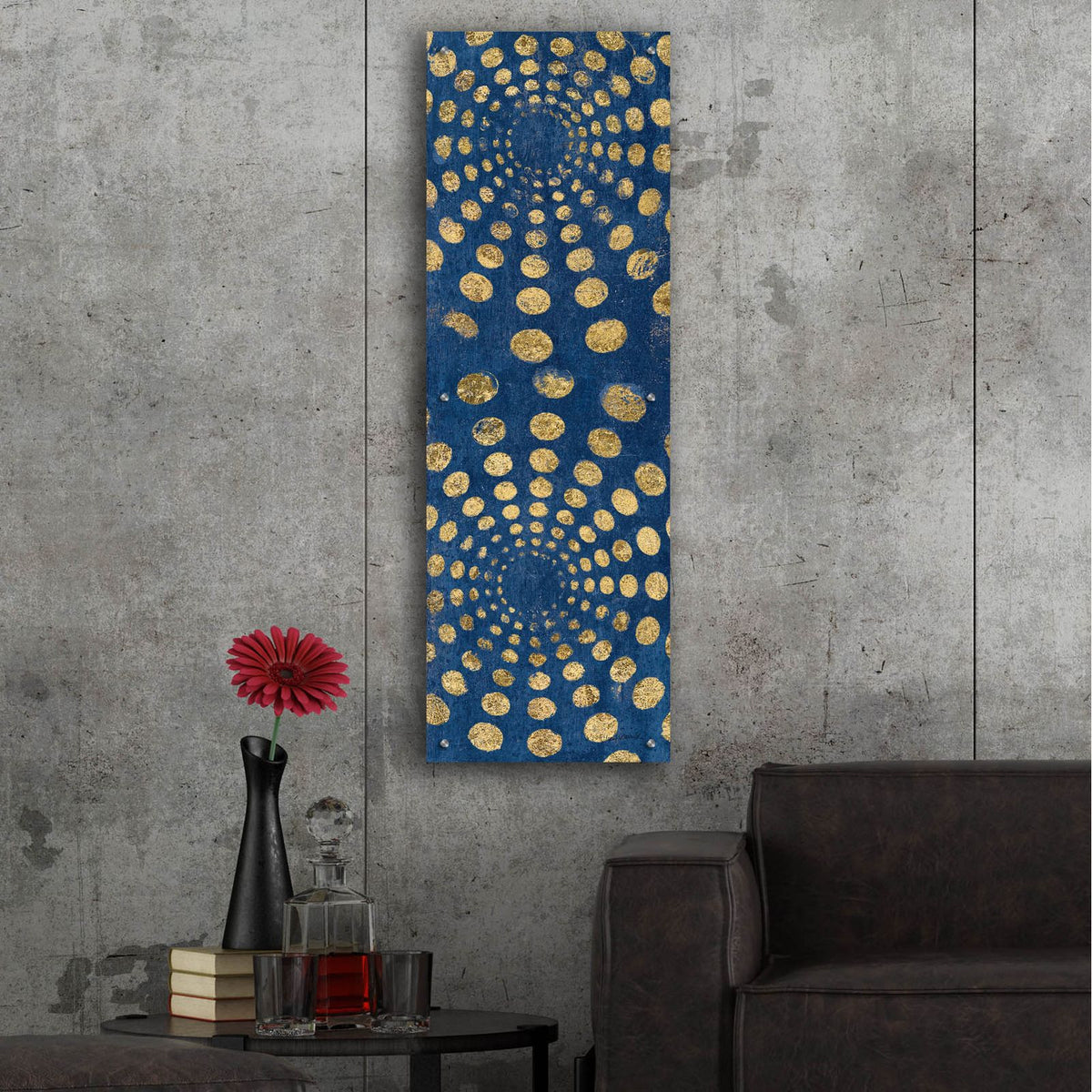 Juxtapose 2 Panel 3 by Cheryl Warrick - 16x48 acrylic wall art in a room