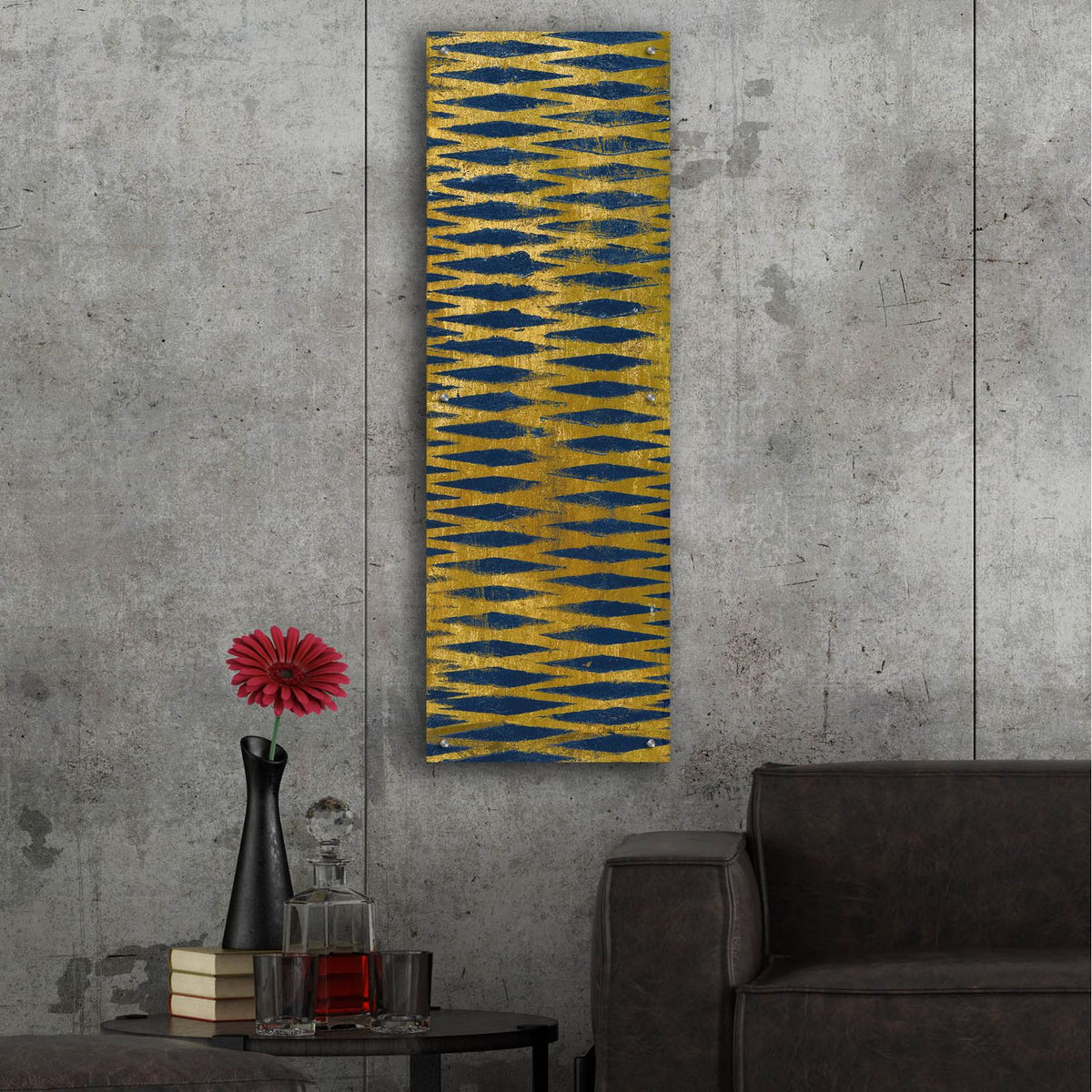 Juxtapose 2 Panel 4 by Cheryl Warrick - 16x48 acrylic wall art in a room