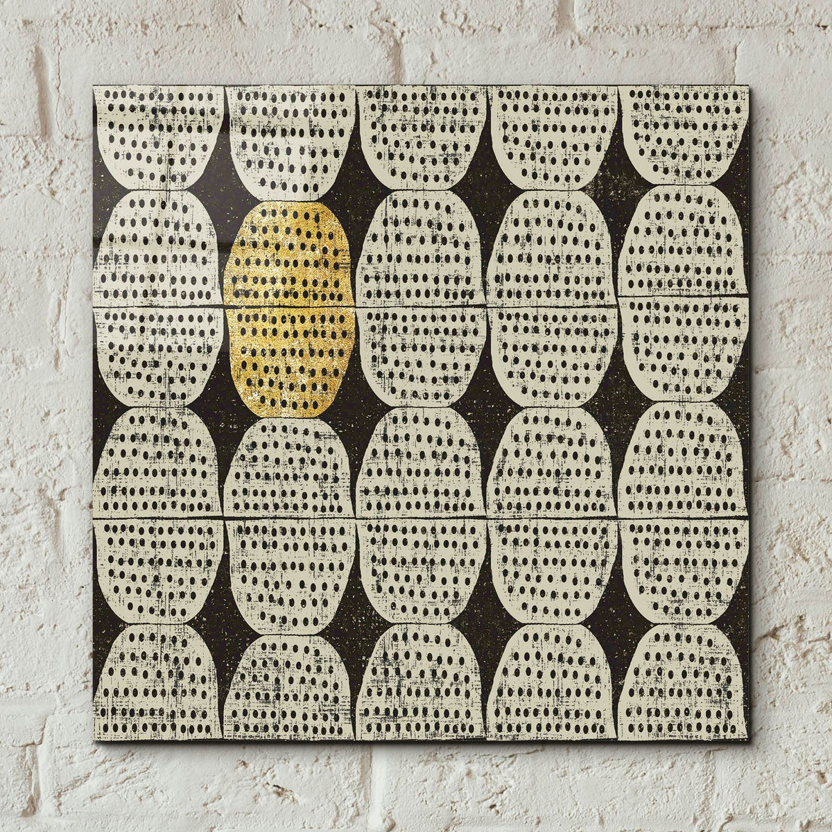 Kitchen Play Pattern 2 Bwg by Cheryl Warrick - 12x12 acrylic wall art in a room