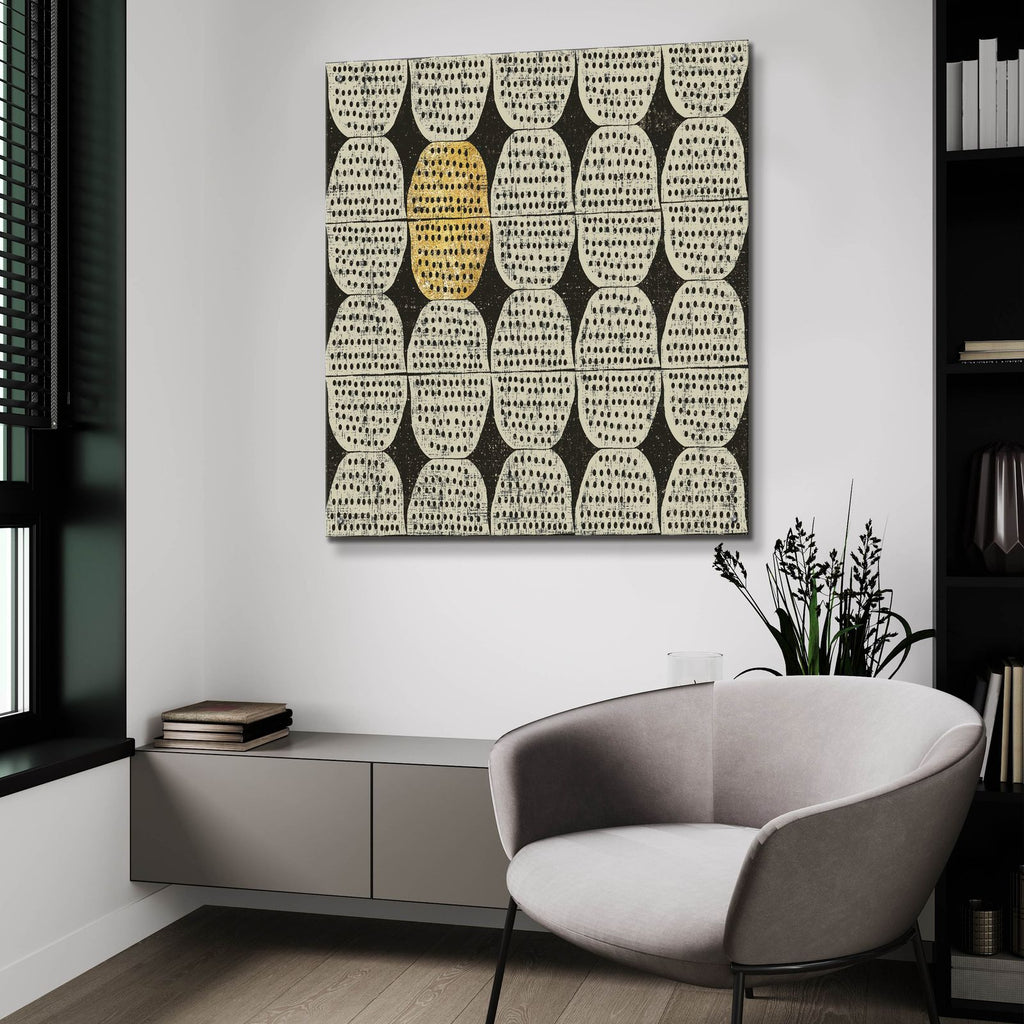 Kitchen Play Pattern 2 Bwg by Cheryl Warrick - 36x36 acrylic wall art in a room