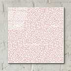Kuba Play 1 Blush by Cheryl Warrick - 12x12 acrylic wall art in a room