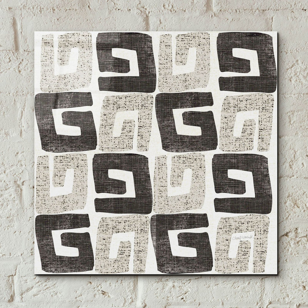 Kubatwist Neutral by Cheryl Warrick - 12x12 acrylic wall art in a room