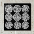 Main Street Mumsy Monochrome by Cheryl Warrick - 12x12 acrylic wall art in a room