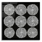 Main Street Mumsy Monochrome by Cheryl Warrick acrylic glass wall art