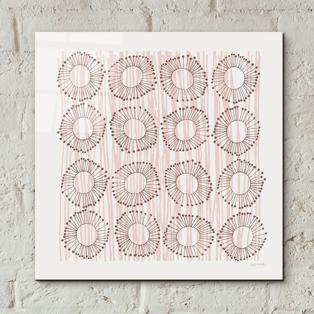 Main Street Twirled Blush by Cheryl Warrick - 12x12 acrylic wall art in a room