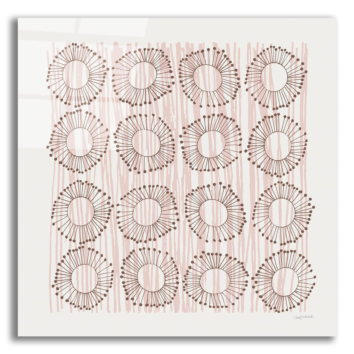 Main Street Twirled Blush by Cheryl Warrick acrylic glass wall art