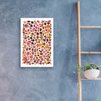 Mid Century 3 Plum Vertical by Cheryl Warrick - 16x24 acrylic wall art in a room