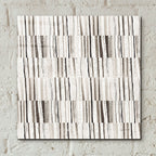 Neutral Stripes 2 by Cheryl Warrick - 12x12 acrylic wall art in a room
