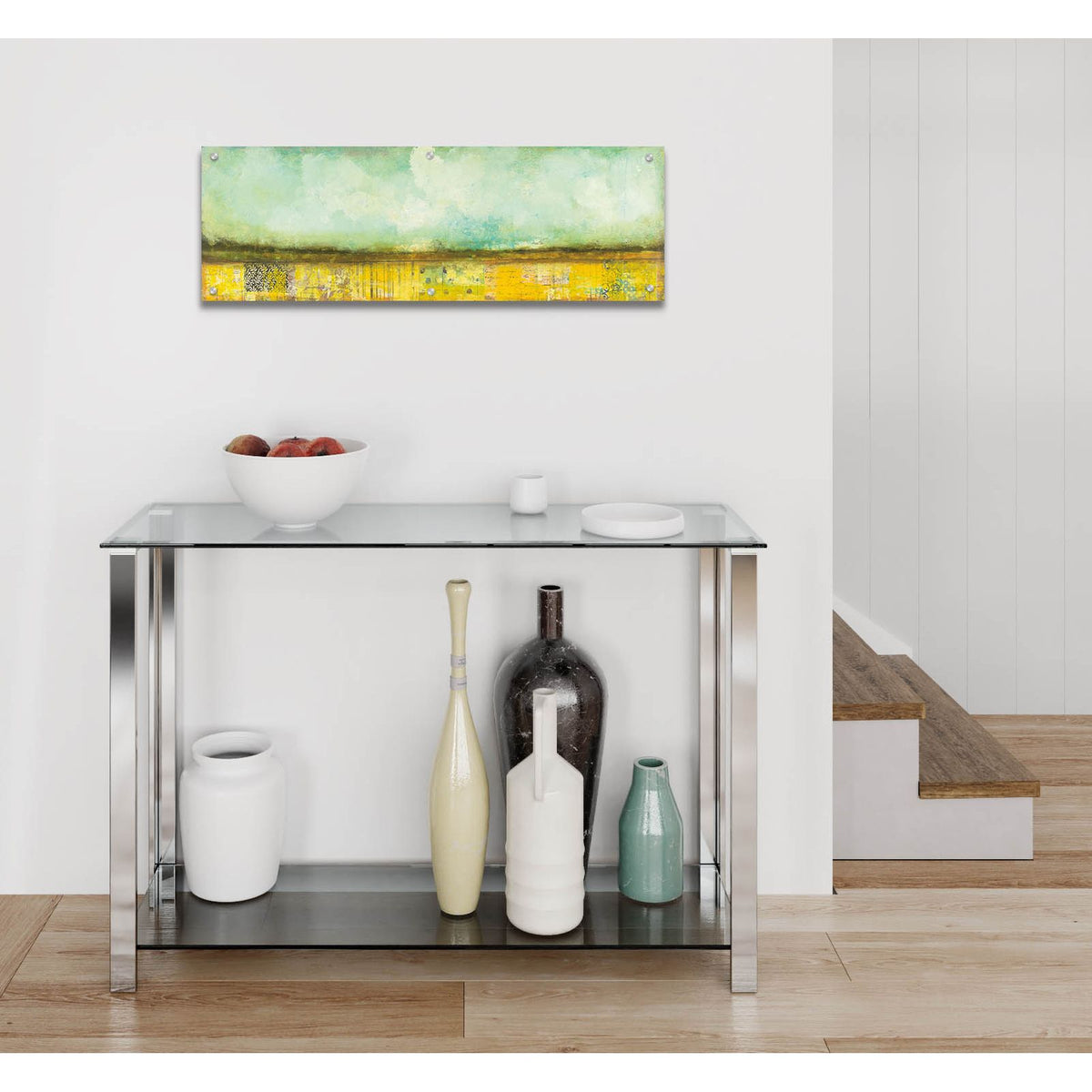 On The Horizon by Cheryl Warrick - 36x12 acrylic wall art in a room