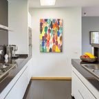 Orbs 1 by Cheryl Warrick - 24x36 acrylic wall art in a room