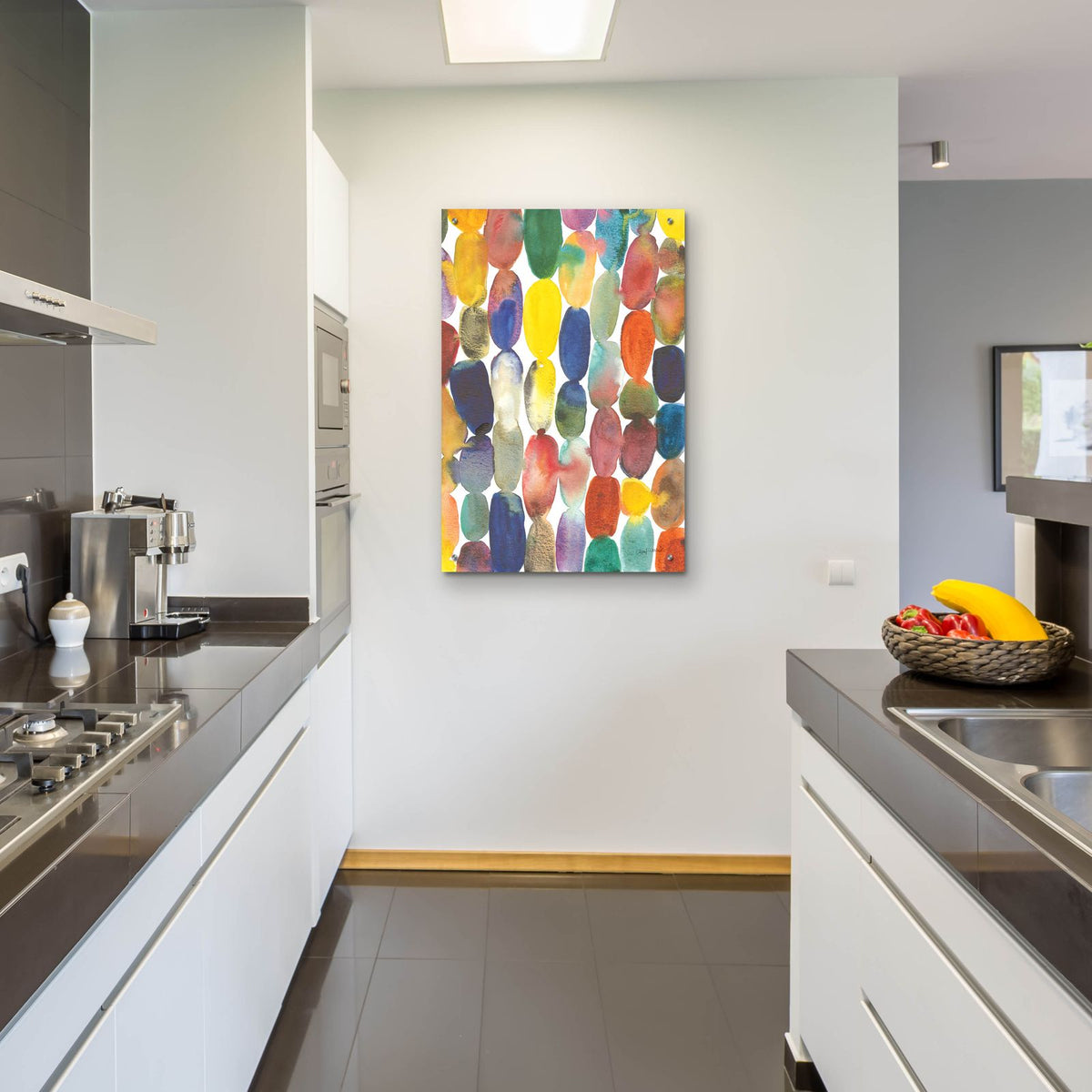Orbs 2 by Cheryl Warrick - 24x36 acrylic wall art in a room