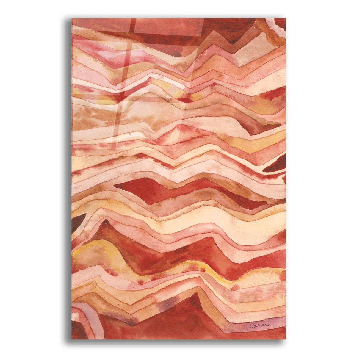 Painted Desert 2 by Cheryl Warrick acrylic glass wall art
