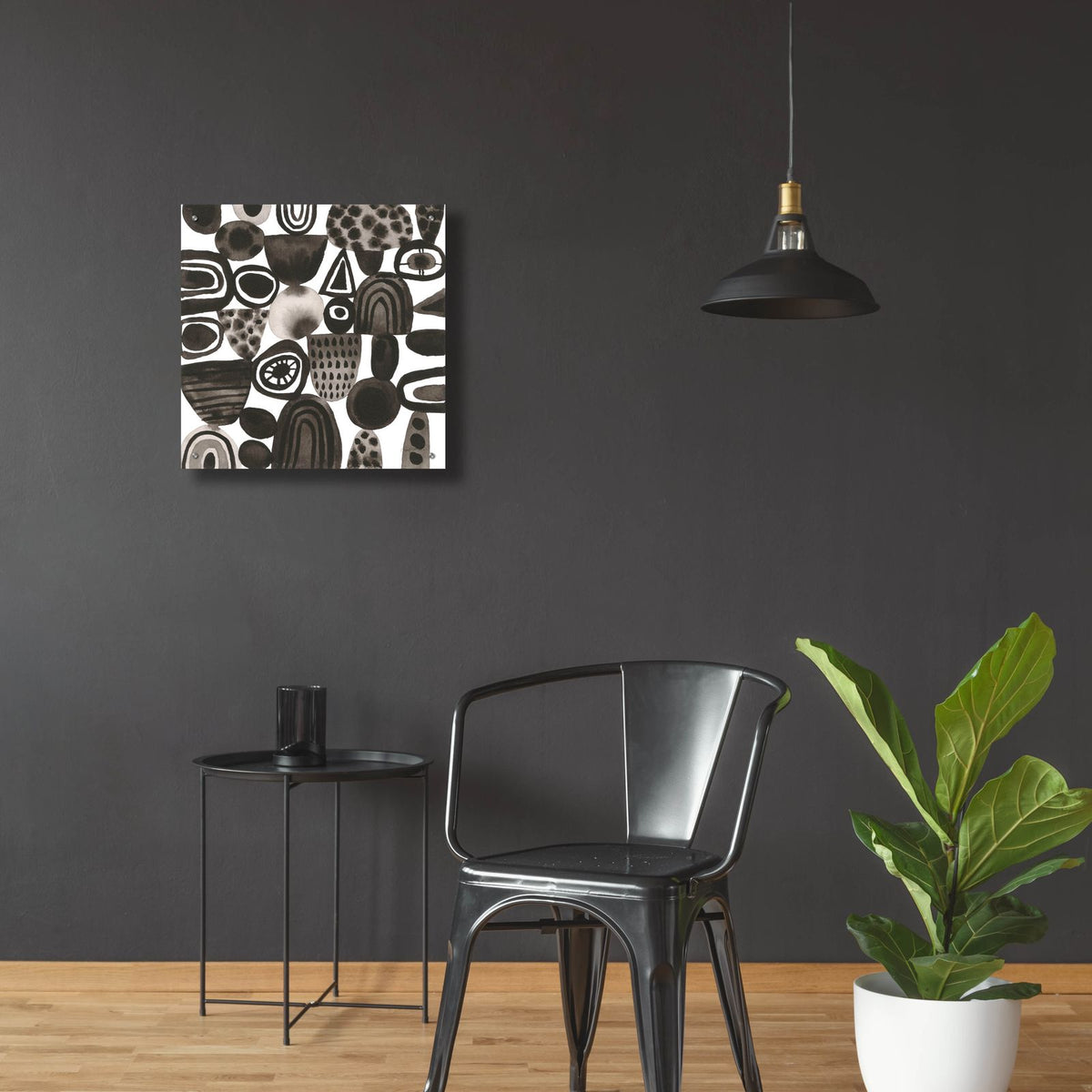 Quirky 1 by Cheryl Warrick - 24x24 acrylic wall art in a room