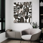 Quirky 1 by Cheryl Warrick - 36x36 acrylic wall art in a room