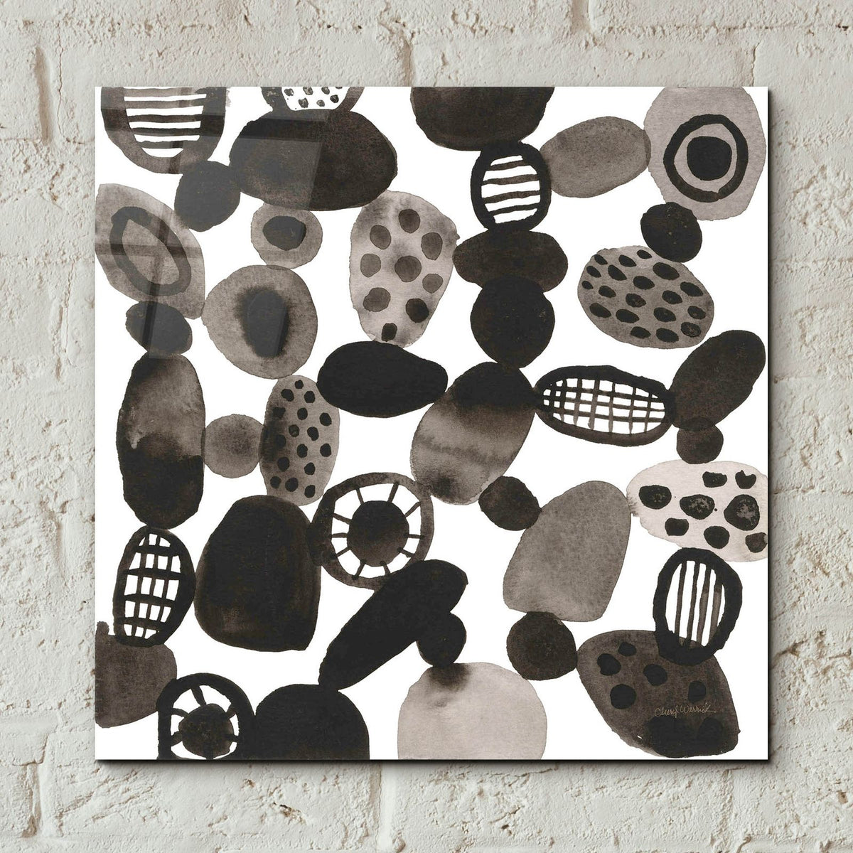 Quirky 2 by Cheryl Warrick - 12x12 acrylic wall art in a room