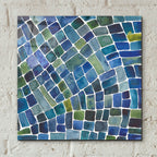 Sea Glass 2 by Cheryl Warrick - 12x12 acrylic wall art in a room