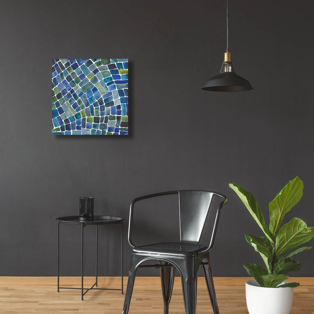 Sea Glass 2 by Cheryl Warrick - 24x24 acrylic wall art in a room