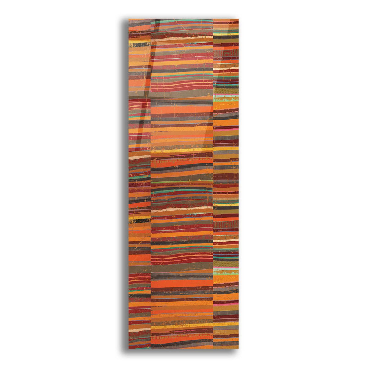 Spice Stripes Panel 2 by Cheryl Warrick acrylic glass wall art