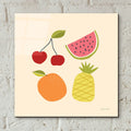 Summer Fruits 2 by Cheryl Warrick - 12x12 acrylic wall art in a room