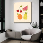 Summer Fruits 2 by Cheryl Warrick - 36x36 acrylic wall art in a room
