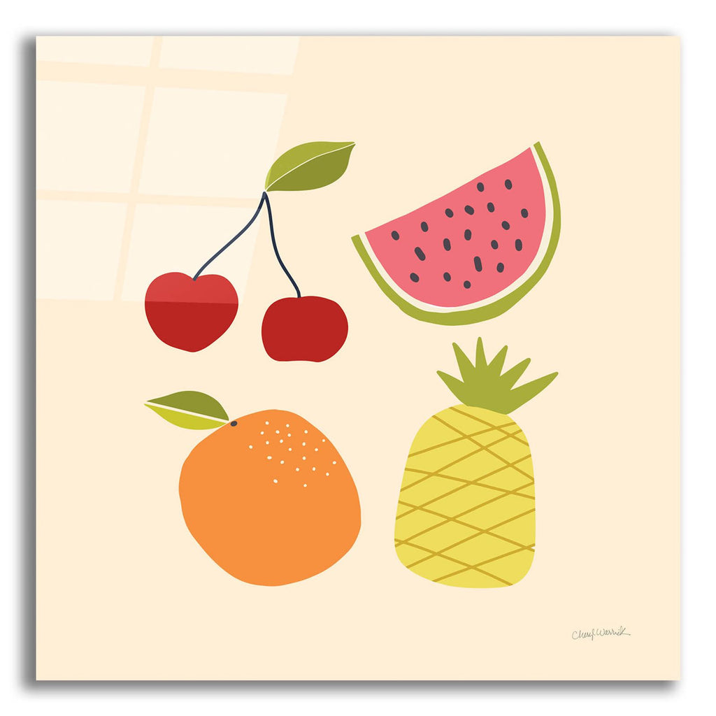 Summer Fruits 2 by Cheryl Warrick acrylic glass wall art