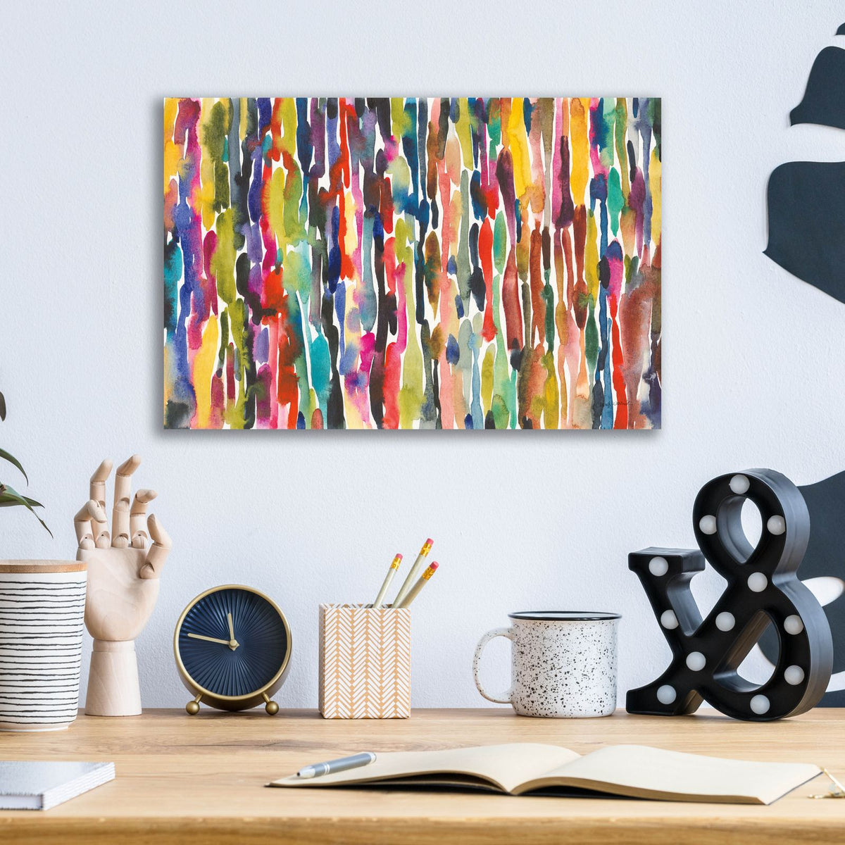 Summer Rain by Cheryl Warrick - 16x12 acrylic wall art in a room
