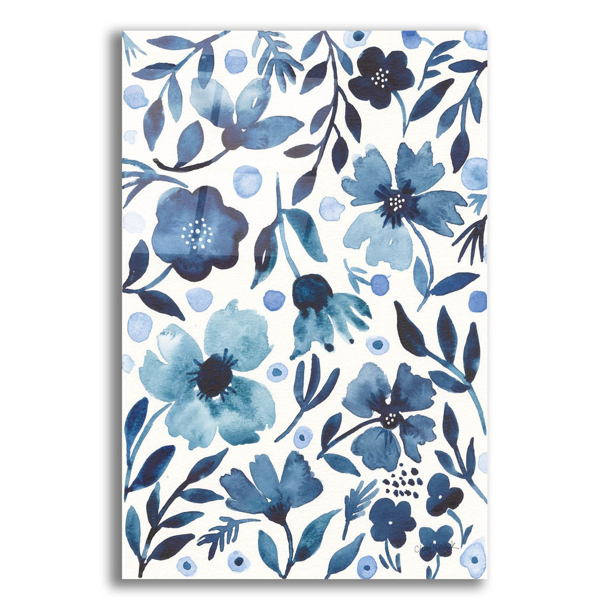 Sunday Garden 1 by Cheryl Warrick acrylic glass wall art