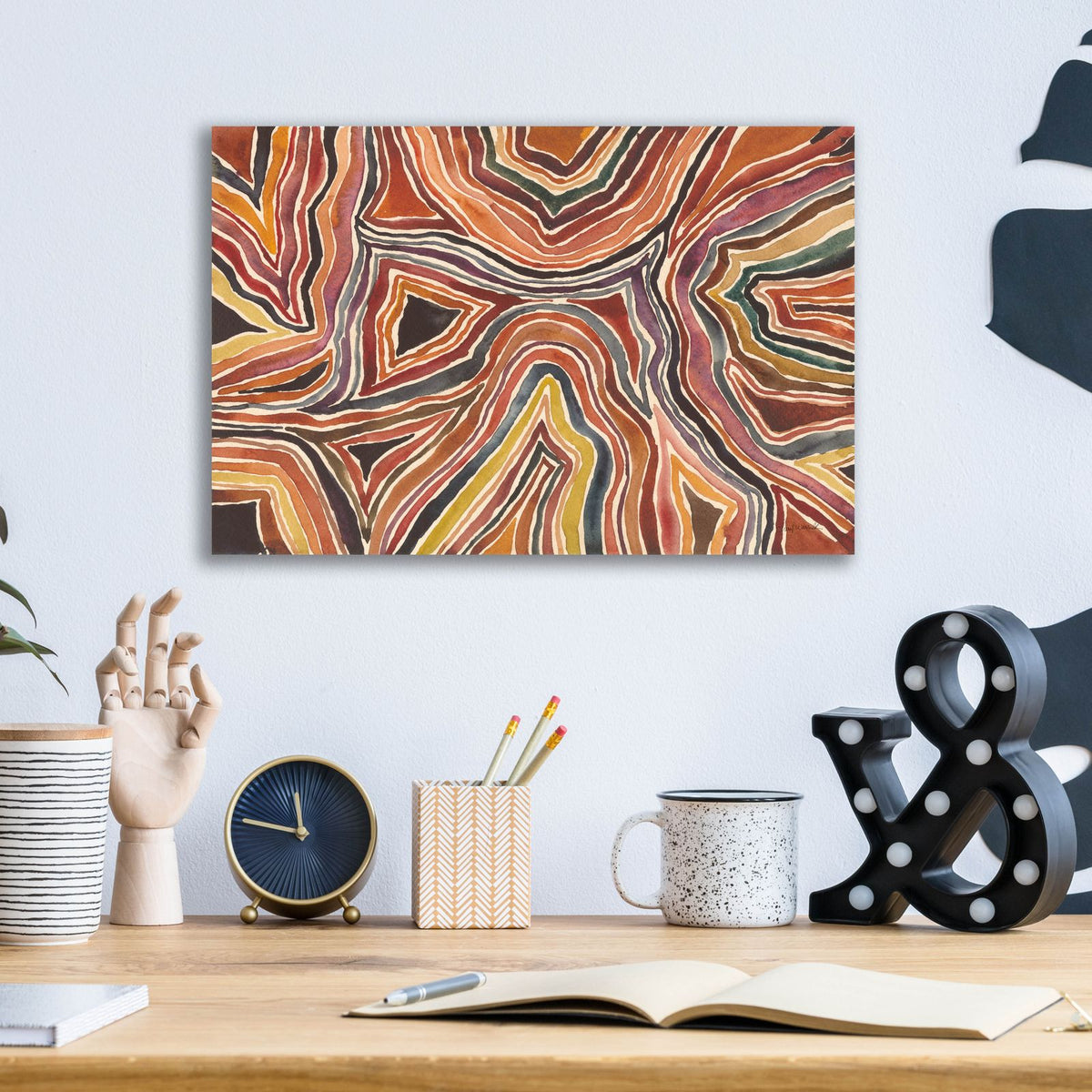 Terrain by Cheryl Warrick - 16x12 acrylic wall art in a room