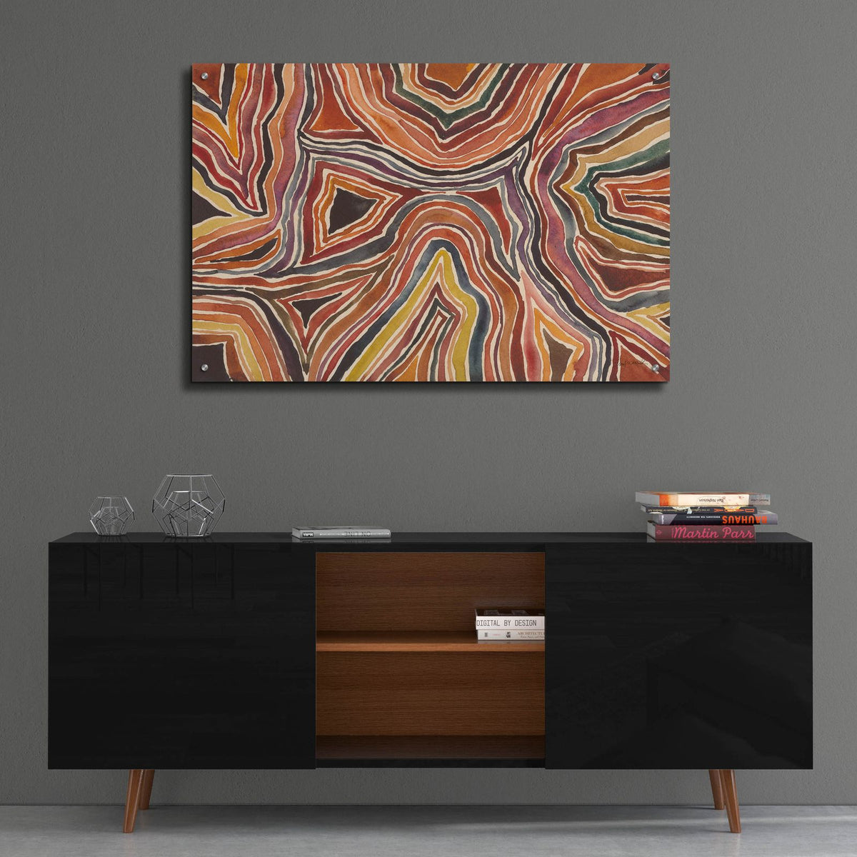 Terrain by Cheryl Warrick - 36x24 acrylic wall art in a room
