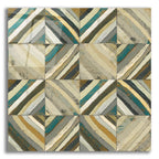 The Center 1 Abstract Turquoise by Cheryl Warrick acrylic glass wall art