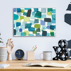 Toggle Blocks by Cheryl Warrick - 16x12 acrylic wall art in a room