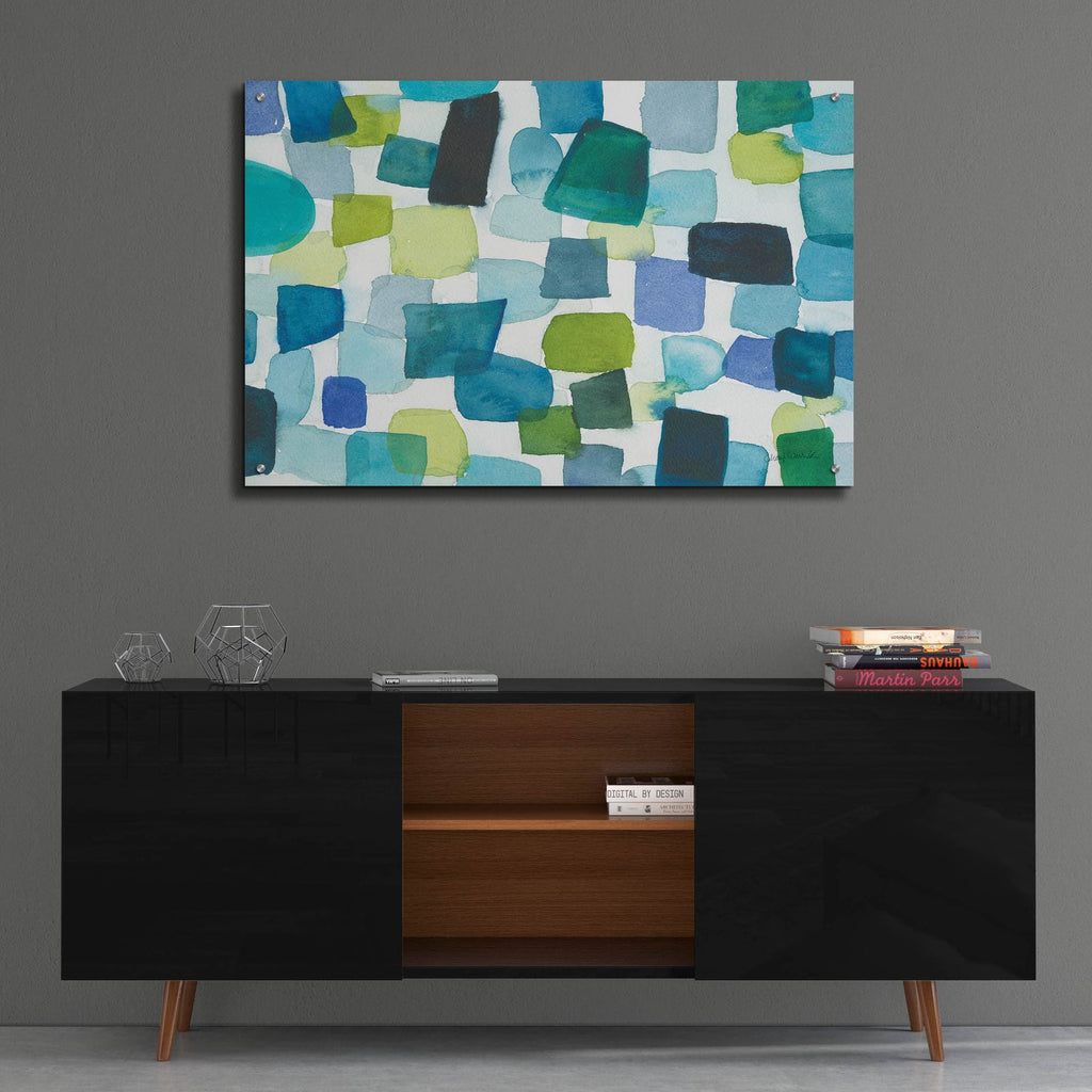 Toggle Blocks by Cheryl Warrick - 36x24 acrylic wall art in a room