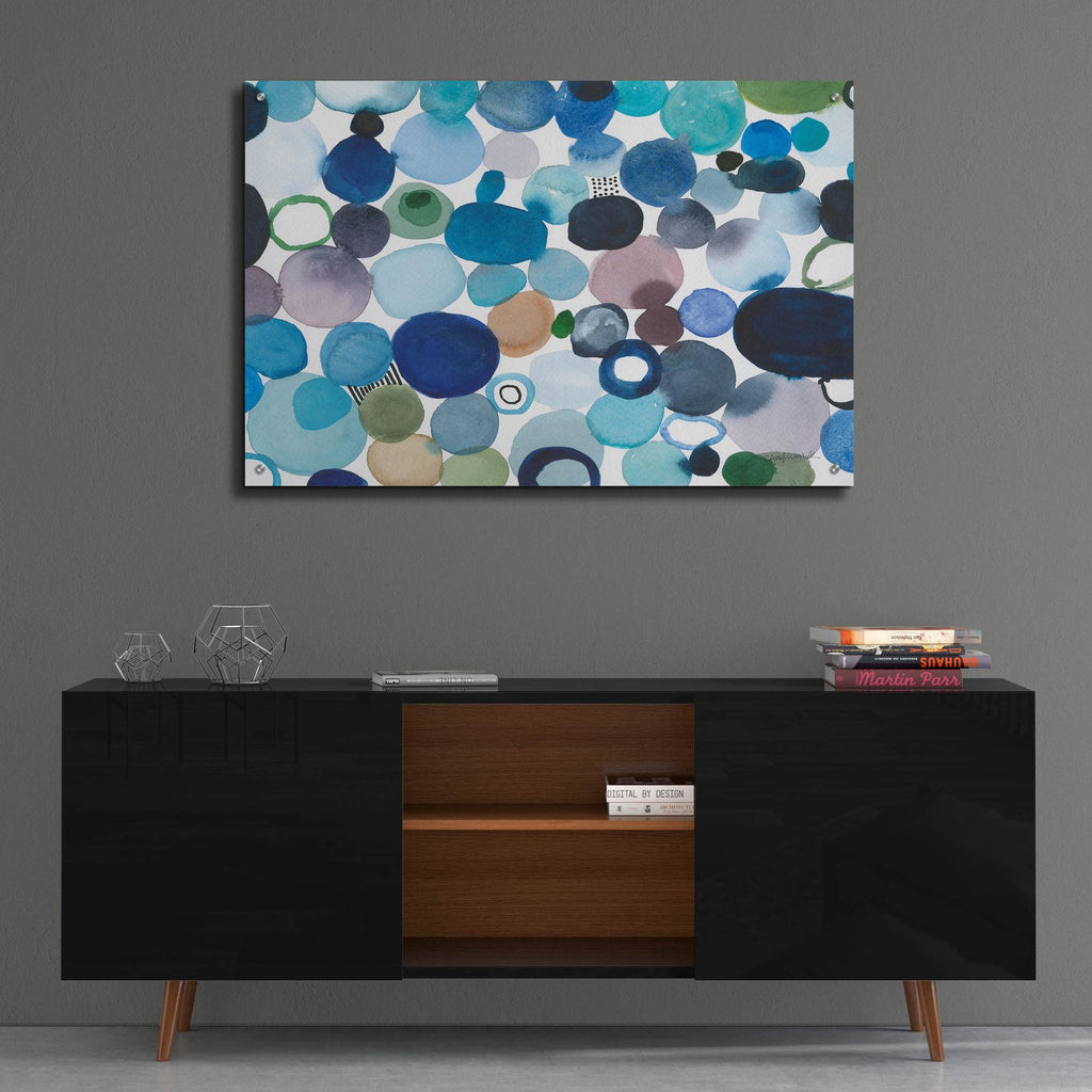 Toggle Pebbles by Cheryl Warrick - 36x24 acrylic wall art in a room