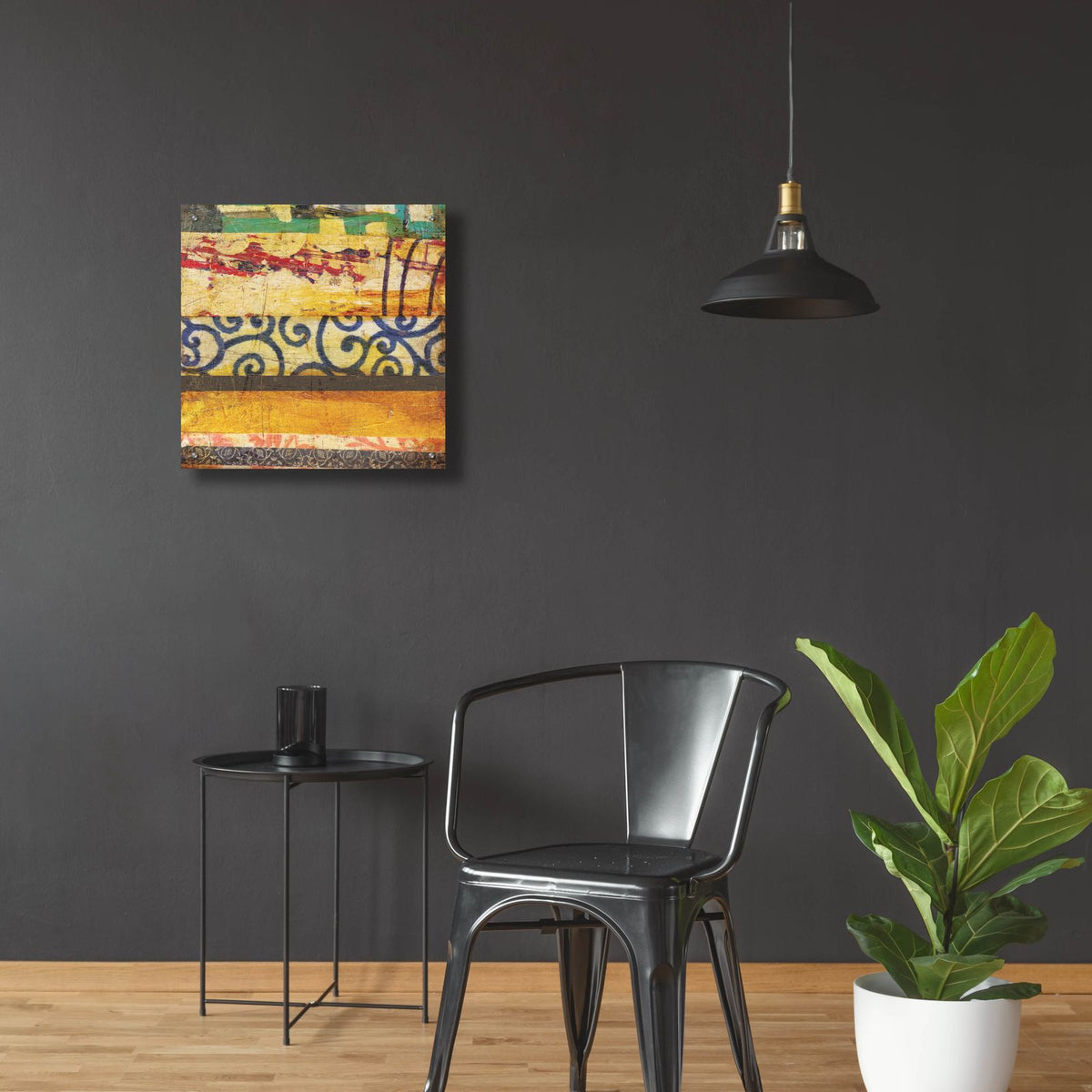 Urban Mixed Bag 3 by Cheryl Warrick - 24x24 acrylic wall art in a room