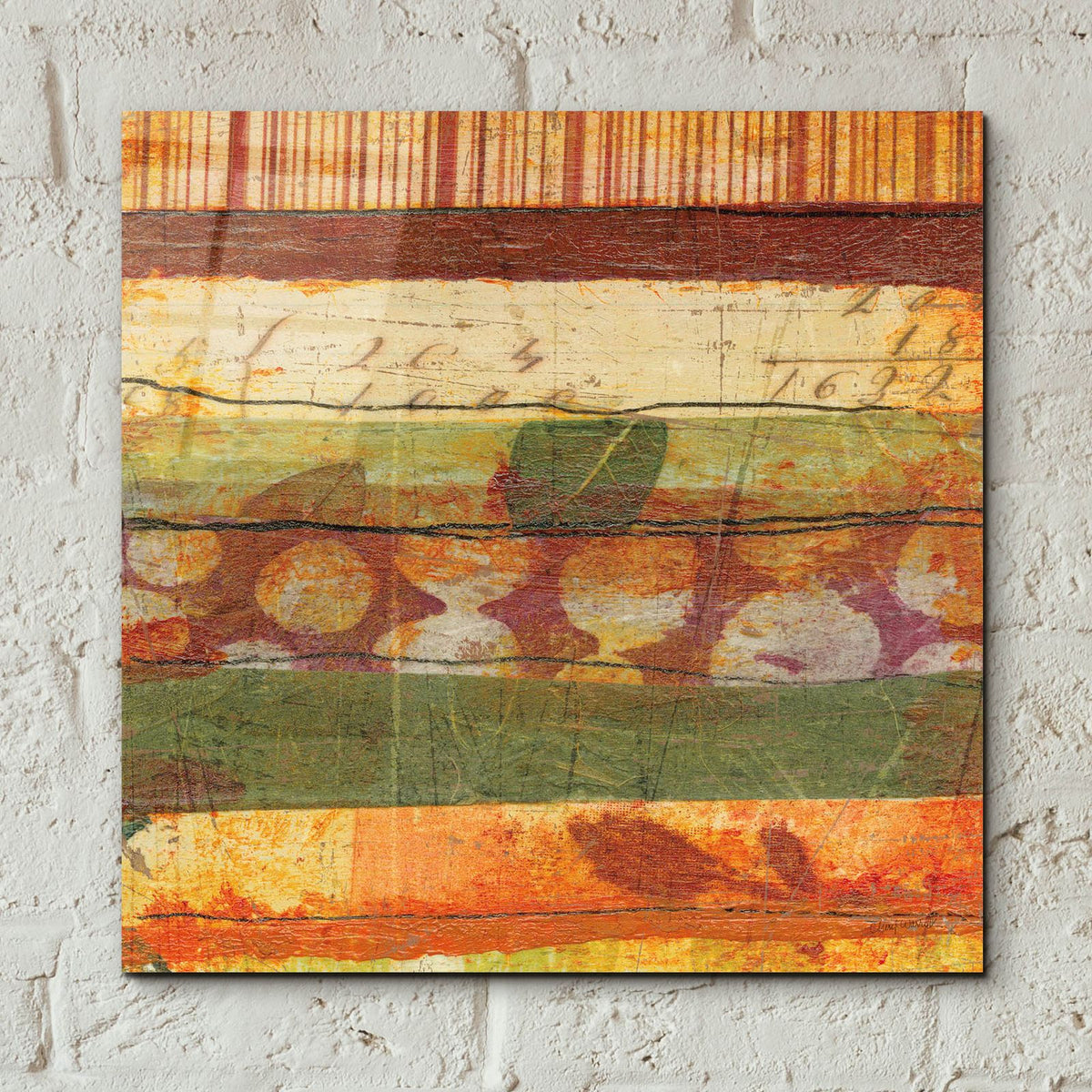 Urban Mixed Bag 4 by Cheryl Warrick - 12x12 acrylic wall art in a room