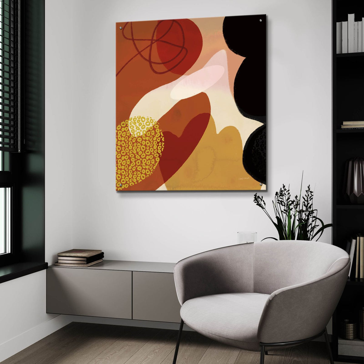 Variety 5 by Cheryl Warrick - 36x36 acrylic wall art in a room