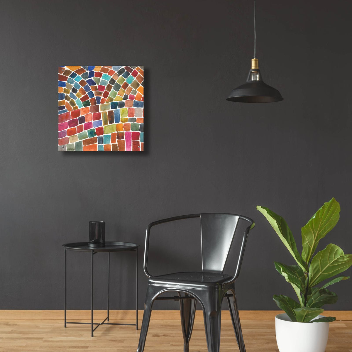 Winding Path 1 by Cheryl Warrick - 24x24 acrylic wall art in a room