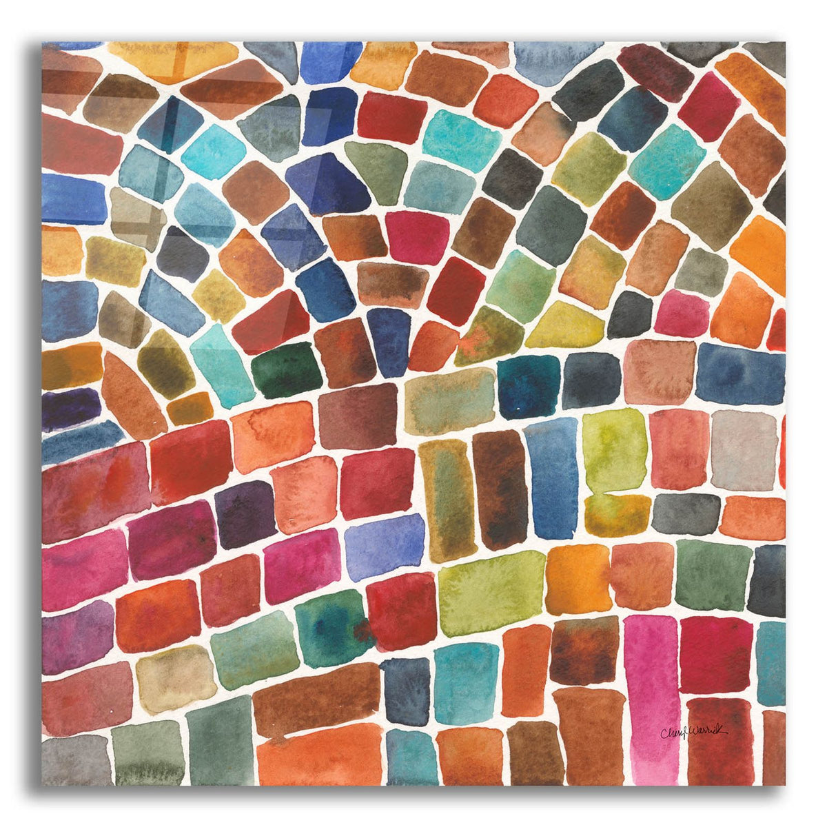 Winding Path 1 by Cheryl Warrick acrylic glass wall art
