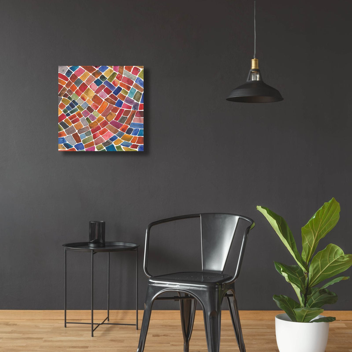 Winding Path 2 by Cheryl Warrick - 24x24 acrylic wall art in a room
