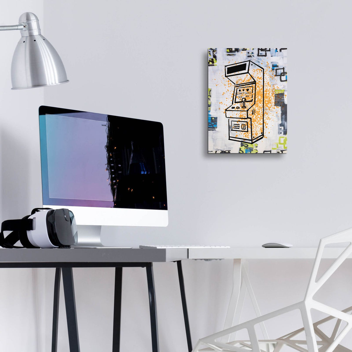 Arcade 2 Color by Kent Youngstrom - 12x16 acrylic wall art in a room