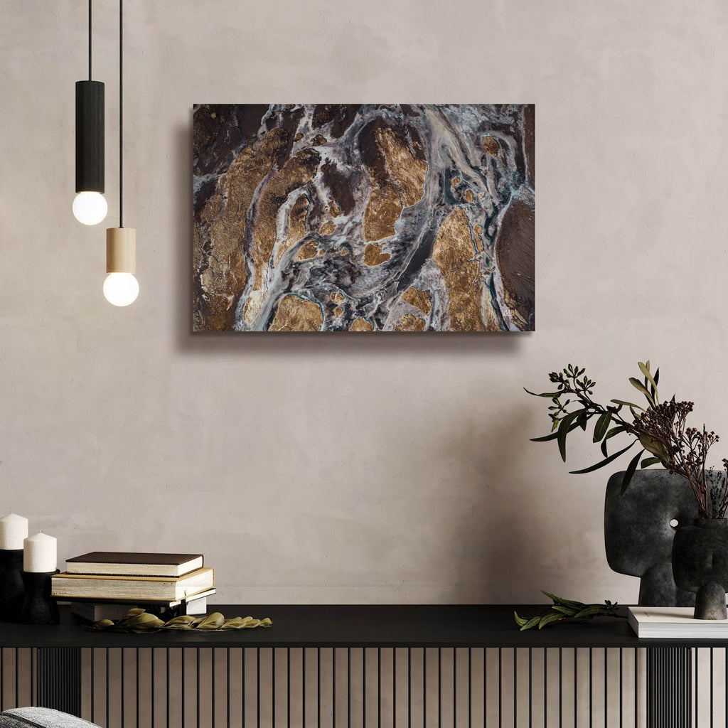 Over Iceland by Max Blakesberg Studios - 24x16 acrylic wall art in a room