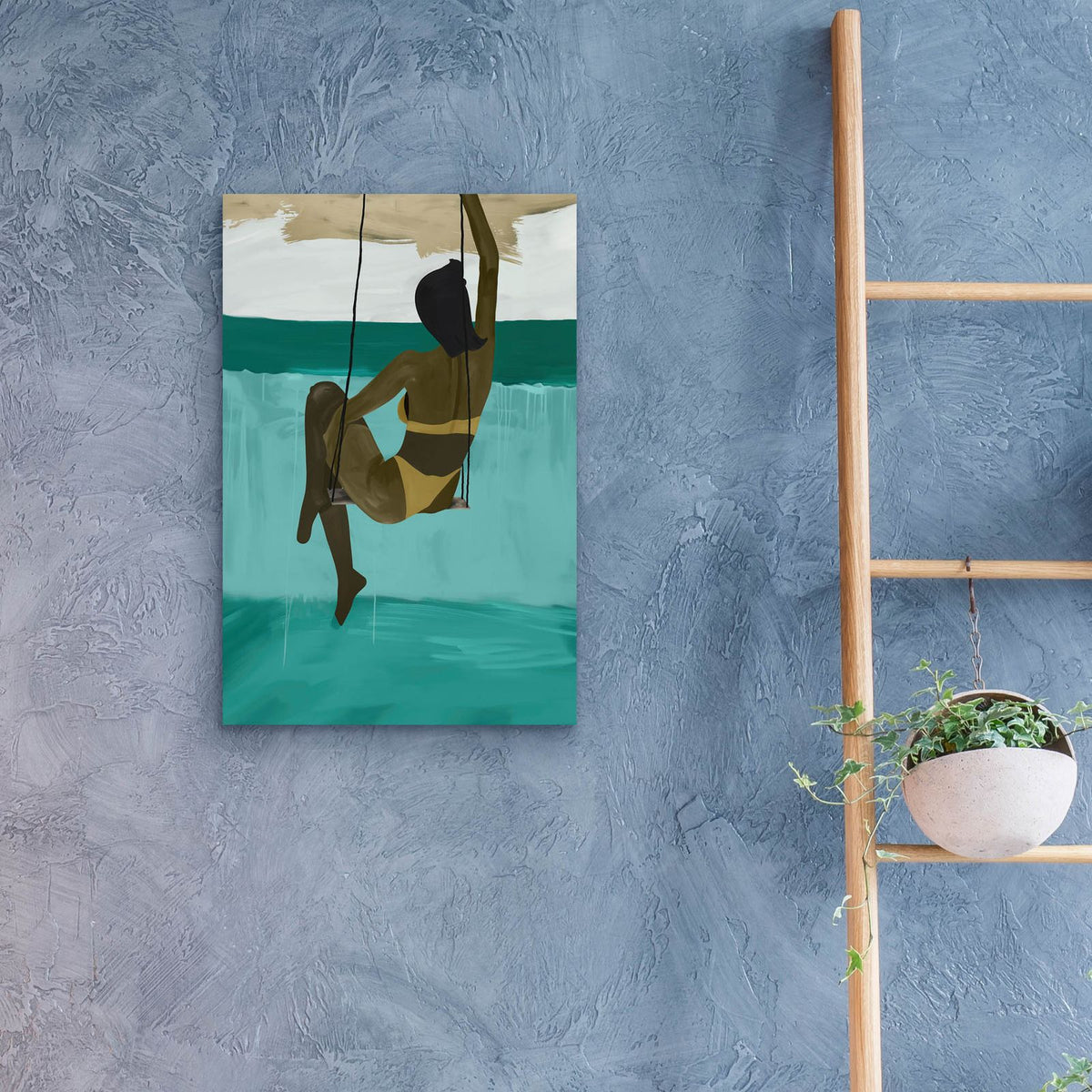 Cabana Girl by A Tsoukanelis - 16x24 acrylic wall art in a room