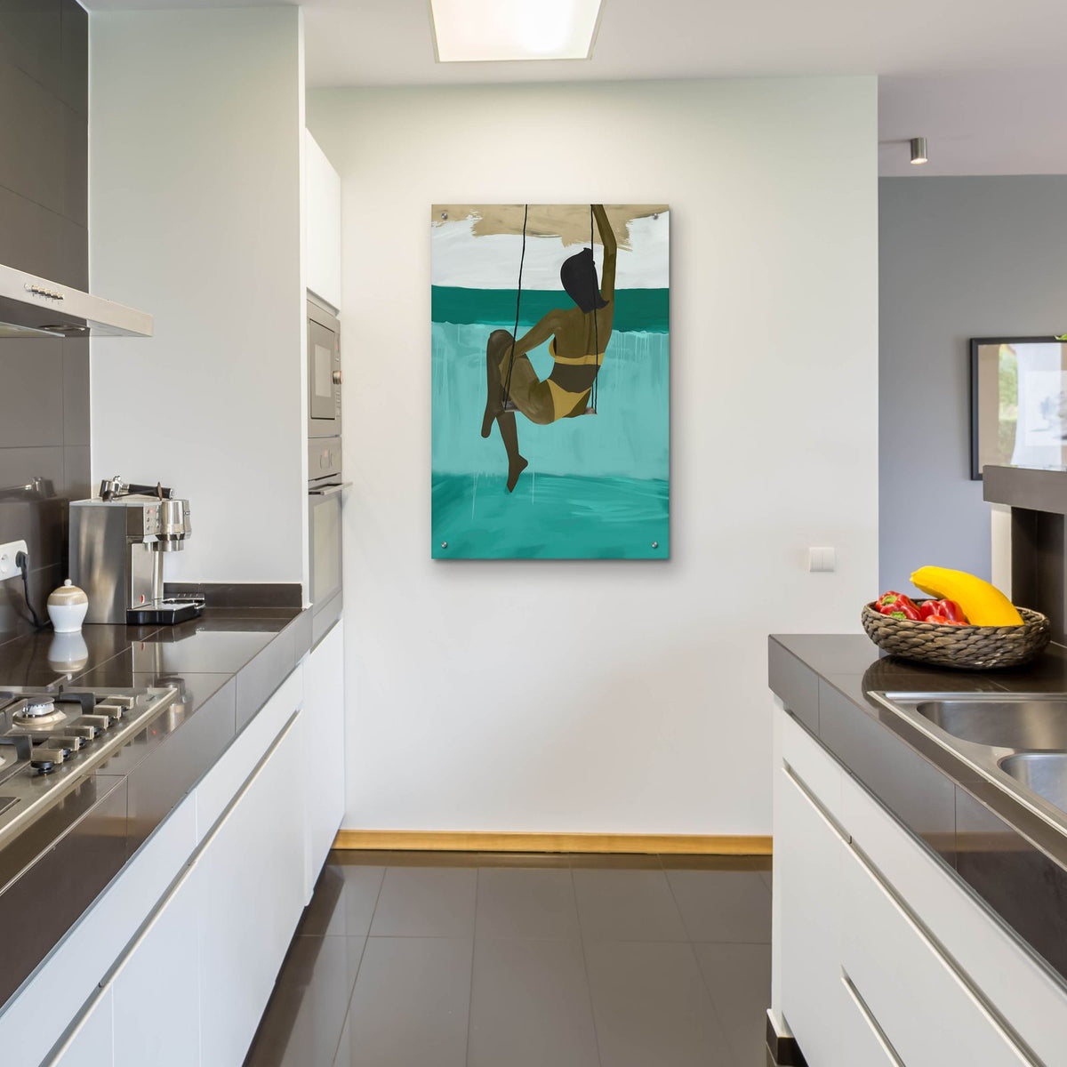 Cabana Girl by A Tsoukanelis - 24x36 acrylic wall art in a room